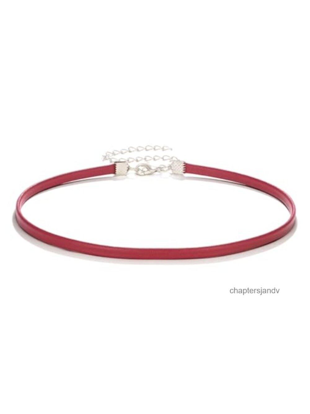 4mm Leather Choker Necklace Adjustable Thin Collar Band